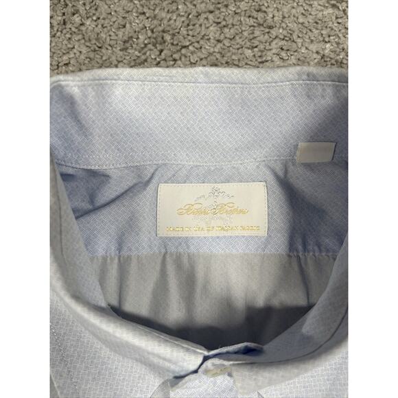 Brooks Brothers Button Down Shirt Mens Extra Large Made In USA Italian Fabric - Picture 3 of 12